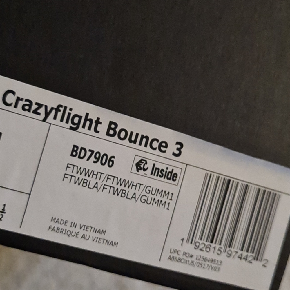 Adidas Crazyflight Bounce 3 Volleyball White NWB - Picture 5 of 6